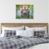 Tijger Canvas Kunst (Insitu (Slaapkamer))