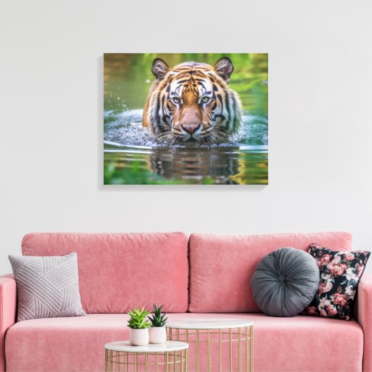 Tijger Canvas Kunst (Insitu (Woonkamer))