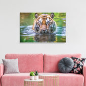 Tijger Canvas Kunst (Insitu (Woonkamer))