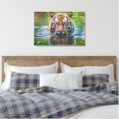 Tijger Canvas Kunst (Insitu (Slaapkamer))