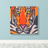 Tijger - Canvas Print (Insitu (Houten vloer))