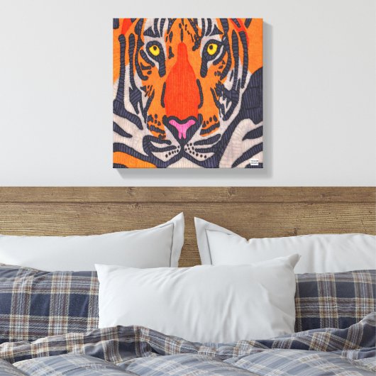 Tijger - Canvas Print (Insitu (Slaapkamer))