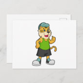 Tijger Cap Briefkaart (Voorkant / Achterkant)