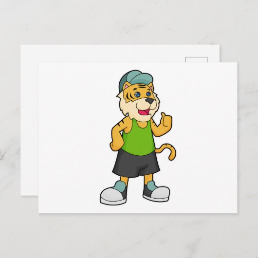 Tijger Cap Briefkaart (Voorkant / Achterkant)