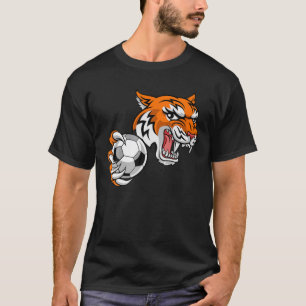 Tijger Cartoon sport Tijgers team Mascot Soccer Fo T-shirt