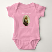 Tijger Cartoon Tekenen in Suit Clothes Baby Girl Romper (Voorkant)