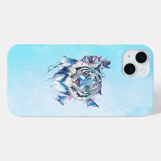 Tijger Case-Mate iPhone Case (Achterkant (horizontaal))