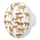 Tijger, Cheetah en Leopard Keramische Knop (Rechts)