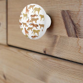 Tijger, Cheetah en Leopard Keramische Knop