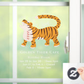 Tijger Chinees nieuwjaar 2022 Raamsticker (Huis)