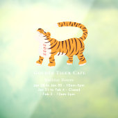 Tijger Chinees nieuwjaar 2022 Raamsticker (Vel 3)