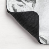 Tijger Close-up kunstwerk Muismat (Hoek)