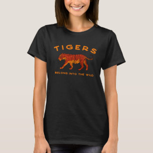 Tijger Cool Dierenmotief Wilde Kat Vrijheid T-shirt