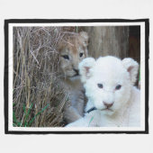 Tijger Cubs Fleece Deken (Voorkant (Horizontaal))