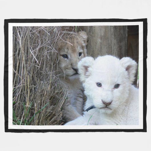 Tijger Cubs Fleece Deken (Voorkant (Horizontaal))
