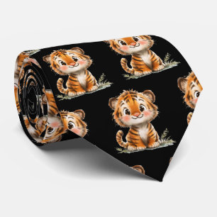Tijger Cute Kawaii Kraag Stropdas