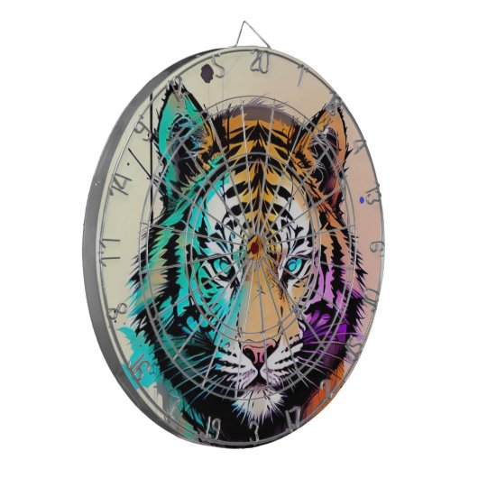 tijger dartbord (Voorkant Links)
