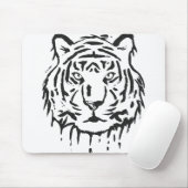 Tijger de dierproeier die de dierentuin van de roo muismat (Met muis)