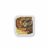 Tijger De Onverschrokken Kampioen Sticker (Voorkant)