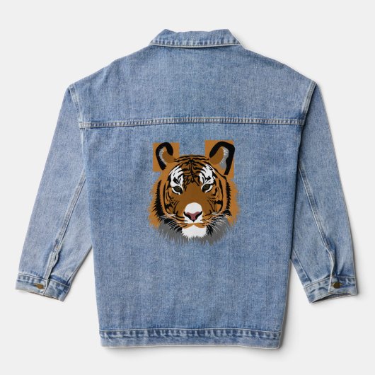 tijger denim jacket (Achterkant)