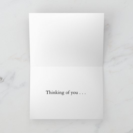 Tijger "Denken aan jou" Kaart (Binnen)