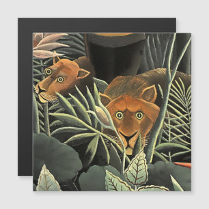 “Tijger - Detail van De Droom” door Henri Rousseau Magnetische Uitnodiging