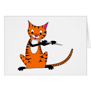 Tijger die de Flute speelt