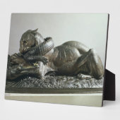 Tijger die een alligator vertrekt, 1832 (brons) fotoplaat (Zijkant)