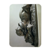 Tijger die een alligator vertrekt, 1832 (brons) magneet (Verticaal)