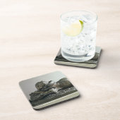 Tijger die een alligator vertrekt, 1832 (brons) onderzetter (Rechterzijde)