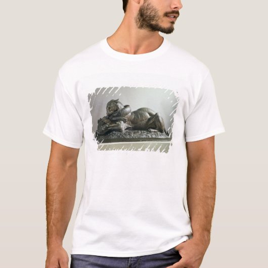 Tijger die een alligator vertrekt, 1832 (brons) t-shirt (Voorkant)