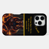 Tijger die in de schaduwen sluipt iPhone hoesje (Achterkant horizontaal)