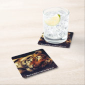 Tijger die je kijkt kartonnen onderzetters (Insitu)