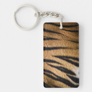 tijger dier huid bont textuur natuur strepen patro sleutelhanger