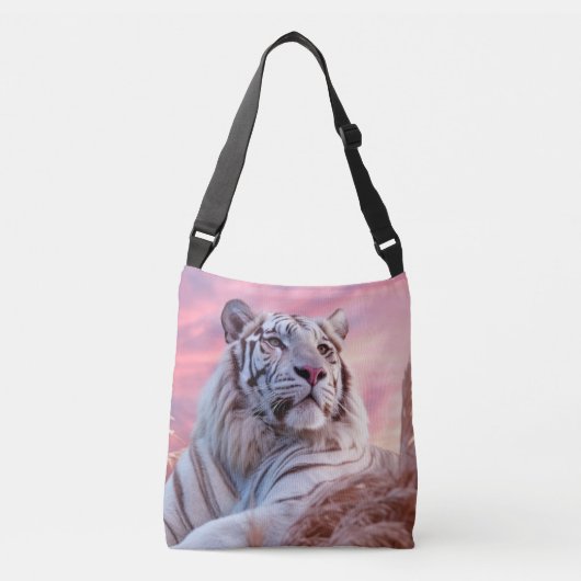 Tijger Dier Natuur Majestic Wilderness Crossbody Tas (Voorkant)