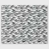 Tijger Dier Patroon Huwelijk Wit Naadloos Cadeaupapier (Vlak)