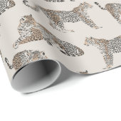 Tijger Dier Roze Modern Cadeaupapier (Rol Hoek)