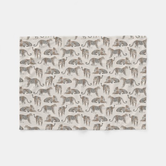 Tijger Dier Roze Modern Fleece Deken (Voorkant (Horizontaal))