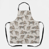 Tijger Dier Roze Modern Schort (Voorkant)