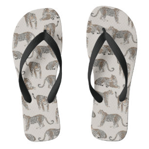 Tijger Dier Roze Modern Teenslippers