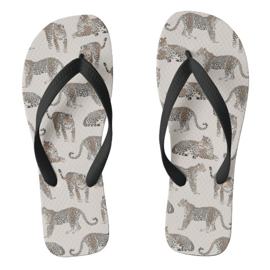 Tijger Dier Roze Modern Teenslippers (Voetbed)