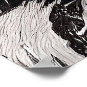 Tijger Dier Wild Natuur Illustratie Lijn Epic Poster (Hoek)