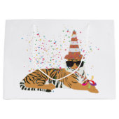 tijger - dieren met een partij groot cadeauzakje (Voorkant)