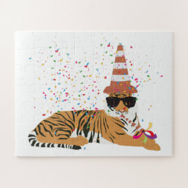 tijger - dieren met een partij legpuzzel