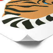 tijger - dieren met een partij poster (Hoek)