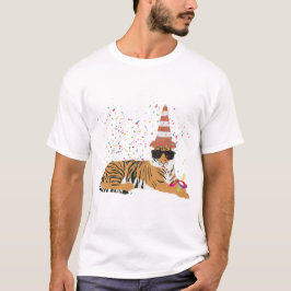 tijger - dieren met een partij t-shirt