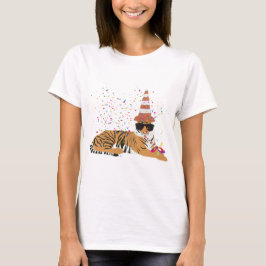 tijger - dieren met een partij t-shirt