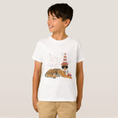 tijger - dieren met een partij t-shirt (Voorkant volledig)
