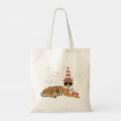 tijger - dieren met een partij tote bag (Achterkant)
