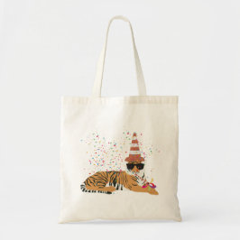 tijger - dieren met een partij tote bag